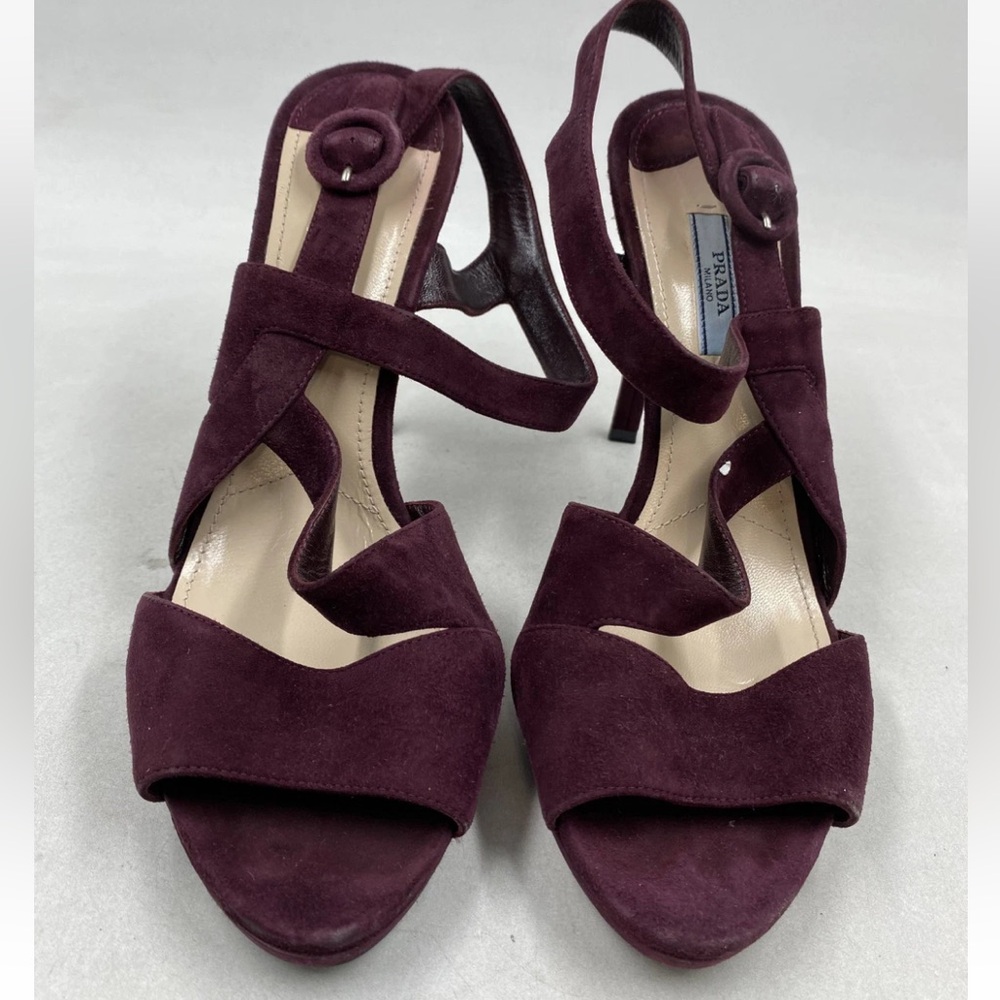 Prada Suede Stiletto Heels - Picture 2 of 8